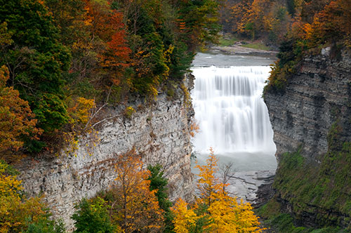Middle Falls Inspiration Point Letchworth State Park