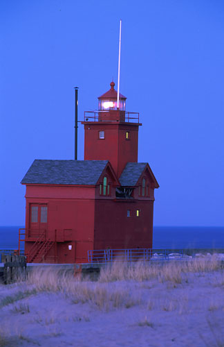 MS-6 Holland 'Big Red' Lighthouse-Holland, Michigan