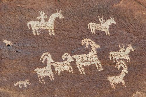 ARCH4 Petroglyphs Wolf Creek Ranch Arches National Park